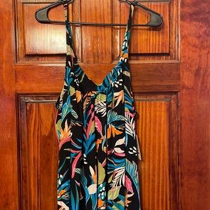 Tropical simple maxi dress